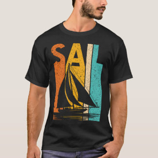 T-shirt Vintage Sailing Boat Crew Boating Boat Owner Boat 