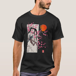 T-shirt Vintage Sakura Blossom Japonais Cherry Scenery Gif