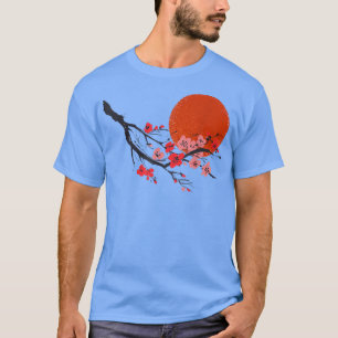 T-shirt Vintage Sakura Cherry Blossom Tree Japonais Cultur