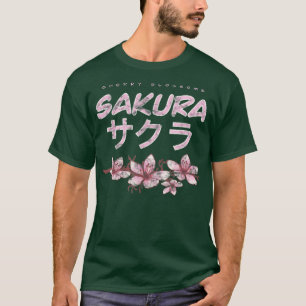 T-shirt Vintage Sakura Flowers Cherry Blossom Day Japanese
