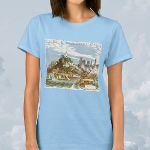 T-shirt Vintage San Francisco Bay Travel Poster Ferryboat