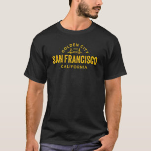 T-shirt Vintage San Francisco California Retro Bridge Souv