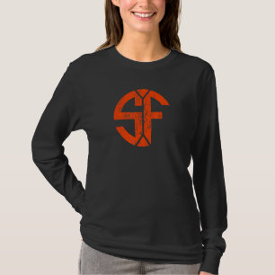 T-shirt Vintage San Francisco Sf Accueil Monogramme Jeu Jo