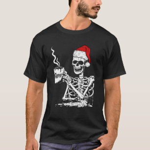 T-shirt Vintage Santa Skeleton