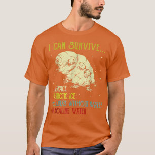 T-shirt Vintage Science Tardigrade Gift Microbiology Water