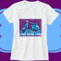 Vintage Scooter Cool Girls Ride