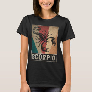 T-shirt Vintage Scorpio Zodiac Scorpio Anniversaire