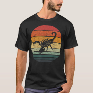 T-shirt Vintage Scorpion Retro Sunset Art les années 70 80