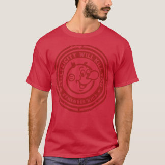 T-shirt Vintage Se Souvenir Enfants Électricité Tue Tu Es