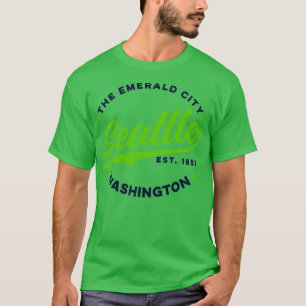 T-shirt Vintage Seattle Emerald City Washington USA1