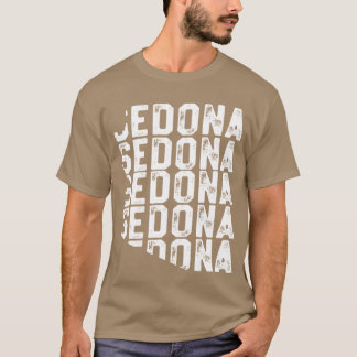 T-shirt Vintage Sedona Vacation Shirt Arizona State Geogra