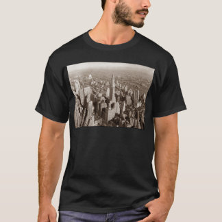 T-shirt Vintage Sepia Tone New York