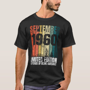 T-shirt Vintage septembre 1960 Anniversaire 60 ans 60e Bir