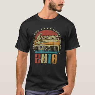 T-shirt Vintage Septembre 2010 L'Une Des Sortes De Génial