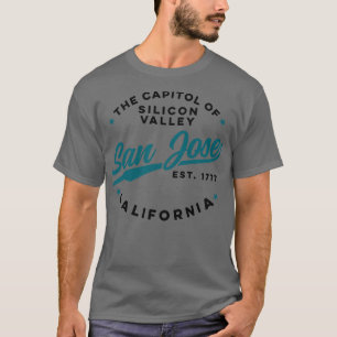 T-shirt Vintage Silicon Valley San Jose California Retro U