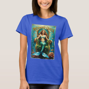 T-shirt Vintage Sirène Queen Tee - Un Pourcentage océaniqu