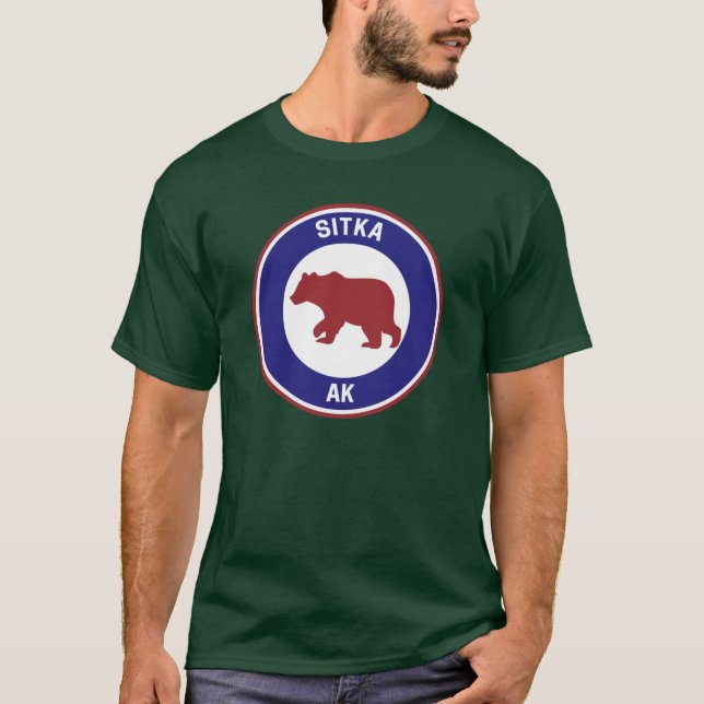 T-shirt Vintage Sitka Alaska Oversized (Devant)