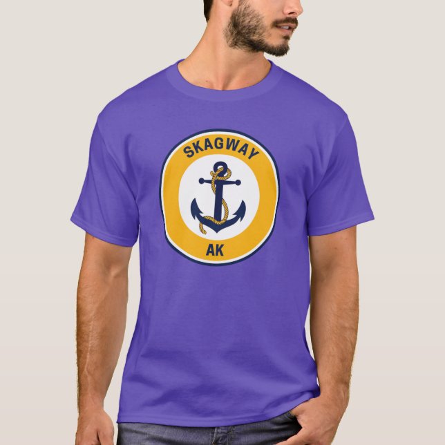 T-shirt Vintage Skagway Alaska (Devant)