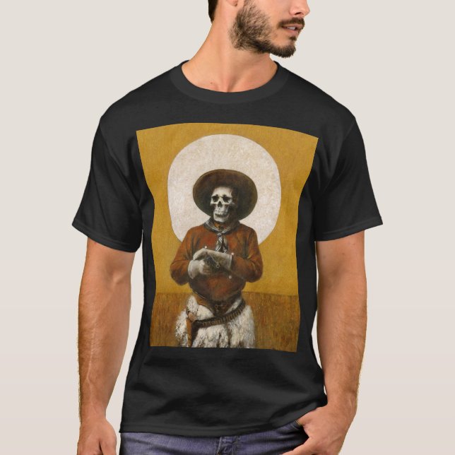 T-shirt vintage Skeleton Cowboy (Devant)