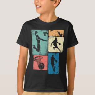 T-shirt Vintage Sketll Hommes Garçon Enfants Joueur Entraî