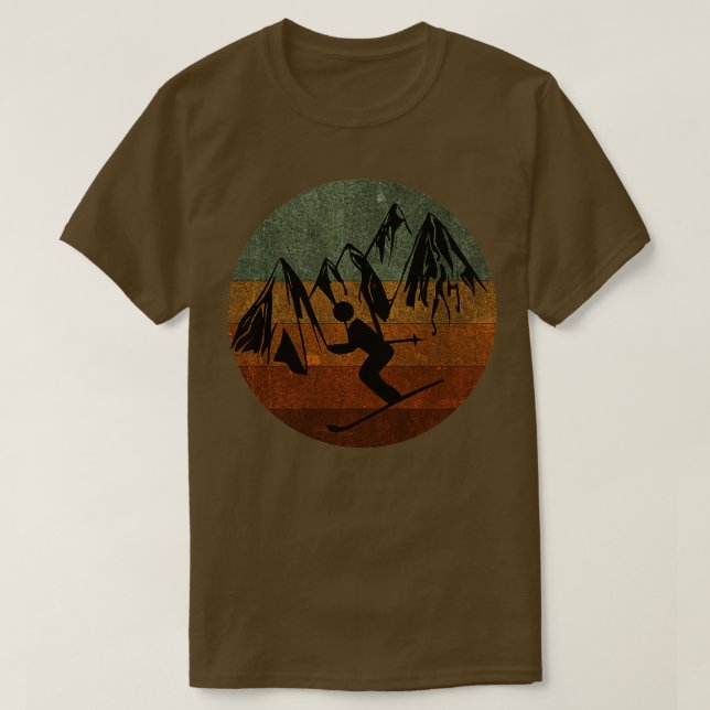 T-shirt vintage ski (Design devant)