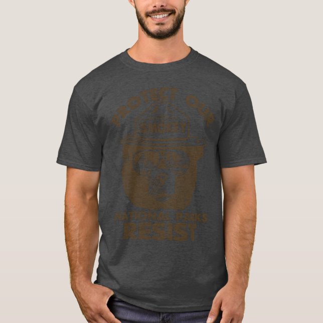 T-shirt Vintage Smokey l'Ours Résiste (Devant)