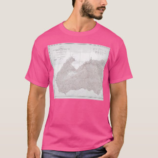 T-shirt Vintage Smoky Mountains National Park Topographie 