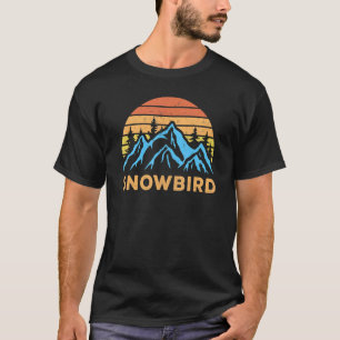 T-shirt Vintage Snowbird Utah Retro Mountain Randonnée Sou