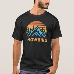 T-shirt Vintage Snowbird Utah Retro Mountain Randonnée Sou