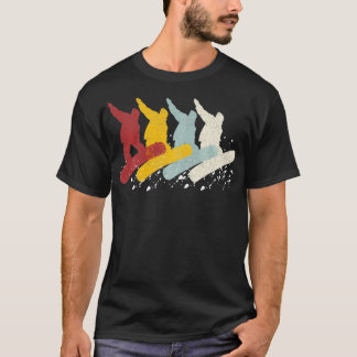 T-shirt Vintage Snowboard Retro Snowboard Cadeau
