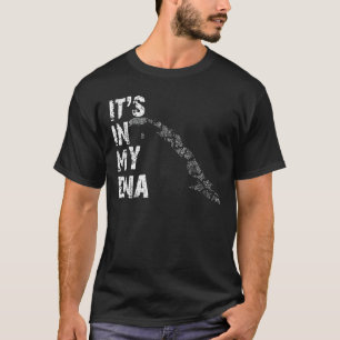 T-shirt Vintage Son Dans Mon ADN Cuba Empreinte D'Empreint