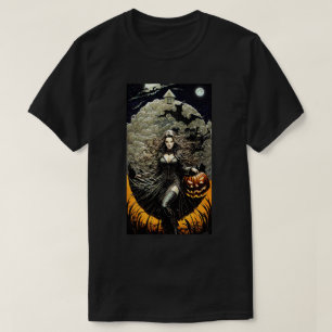 T-shirt vintage sorcière Halloween