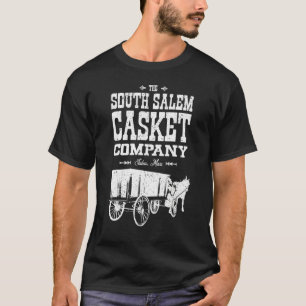 T-shirt Vintage South Salem Casket Company De Gravey
