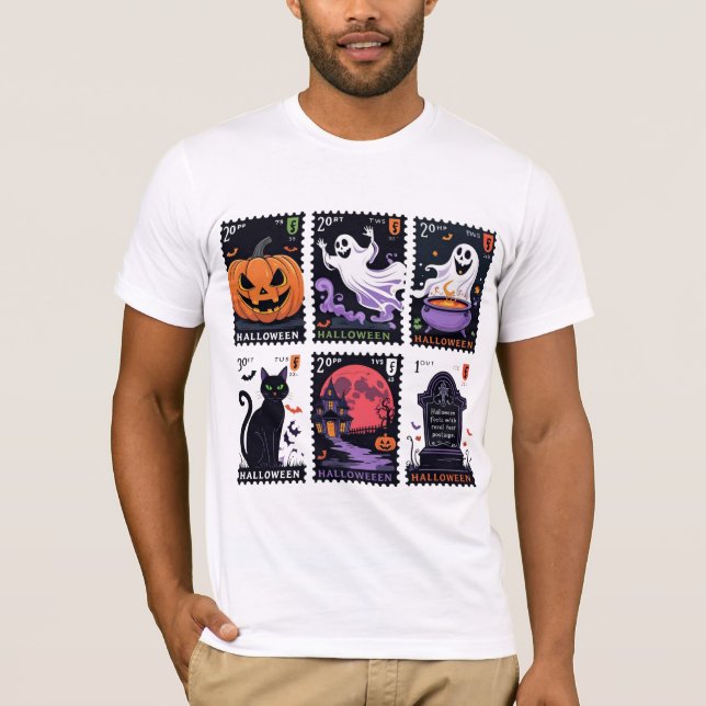 T-shirt Vintage Spooky Halloween (Devant)