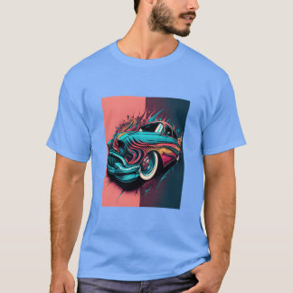T-shirt Vintage Sports Car Lovers Retro Pop Art Sports Car
