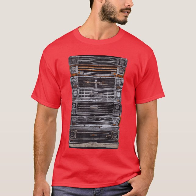 T-shirt Vintage Square Body Truck (Devant)