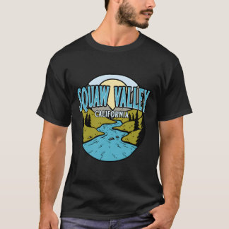T-shirt Vintage Squaw Valley California River Valley Souve