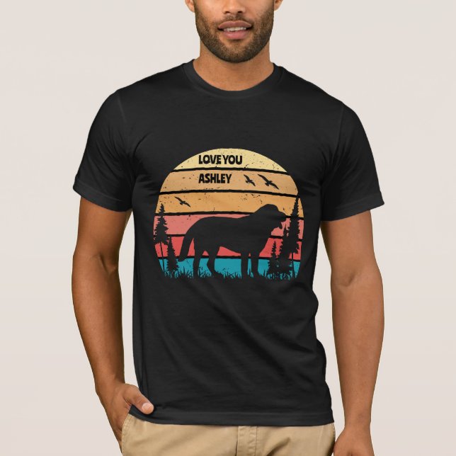 T-shirt Vintage St. Bernard Dog (Devant)