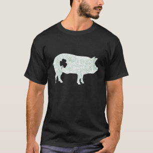 T-shirt Vintage St.Patricks Day Drôle porc irlandais avec