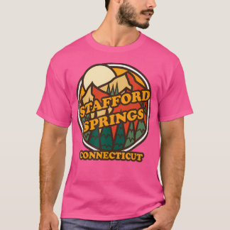 T-shirt Vintage Stafford Springs Connecticut Mountain Hiki
