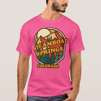 T-shirt Vintage Steamboat Springs Colorado Mountain Randon