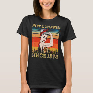 T-shirt Vintage stupéfiant depuis 1978 femme léopard anniv