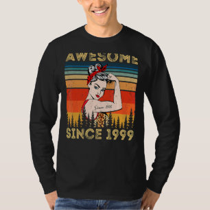 T-shirt Vintage stupéfiant depuis 1999 Femme léopard anniv