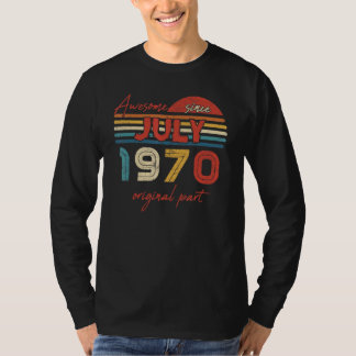 T-shirt Vintage stupéfiant depuis juillet 1970 Pièce origi