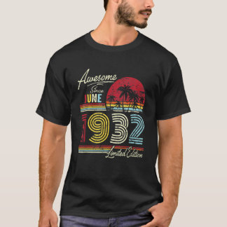 T-shirt Vintage stupéfiant depuis juin 1932 90e anniversai