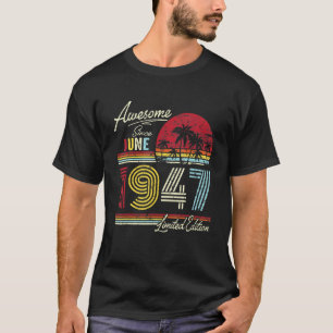 T-shirt Vintage stupéfiant depuis juin 1947 75e anniversai