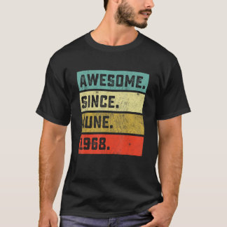 T-shirt Vintage stupéfiant depuis juin 1968 54e anniversai