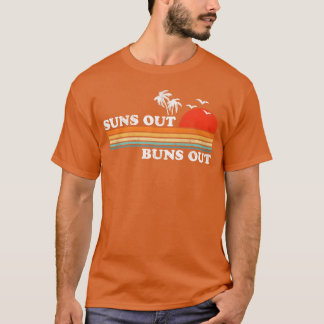 T-shirt Vintage Suns Out Buns Out Beach Retro Sunset 70s f