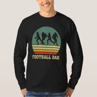T-shirt Vintage Sunset Football Papa Sport Game Day Father
