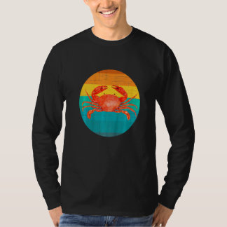 T-shirt Vintage Sunset Fun Crab, Crabbing, Crab, Crabber,